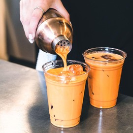 MOCAFE Thai Tea Drink Mix, 3-Pound Bag Instant Frappe Mix, Coffee House Style Blended Drink Used in Coffee Shops