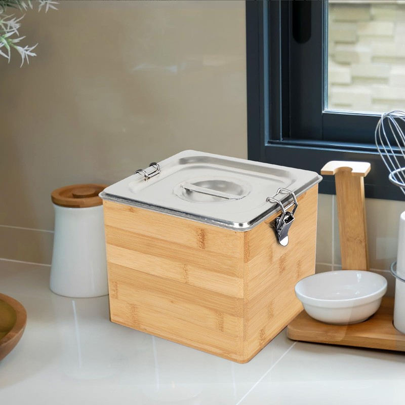 AQQHSAIN Compost Bin Kitchen with Lid Countertop Compost Bin Indoor