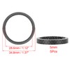 X AUTOHAUX 5pcs Headset Spacer Matte Black Fit 1 1/8