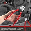 LEONTOOL 2 PCS Heavy Duty Lock Ring Pliers Set Flat