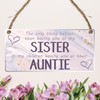 Pixie's Gifts Auntie Special Sister Aunt Auntie Wood Plaque -