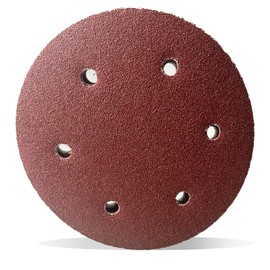 Mimhooy 225mm Sanding Disc Hook and Loop 60 Grit Sandpaper 9 Inch 6 Hole Sanding Discs For Drywall Sander(12 Pcs)