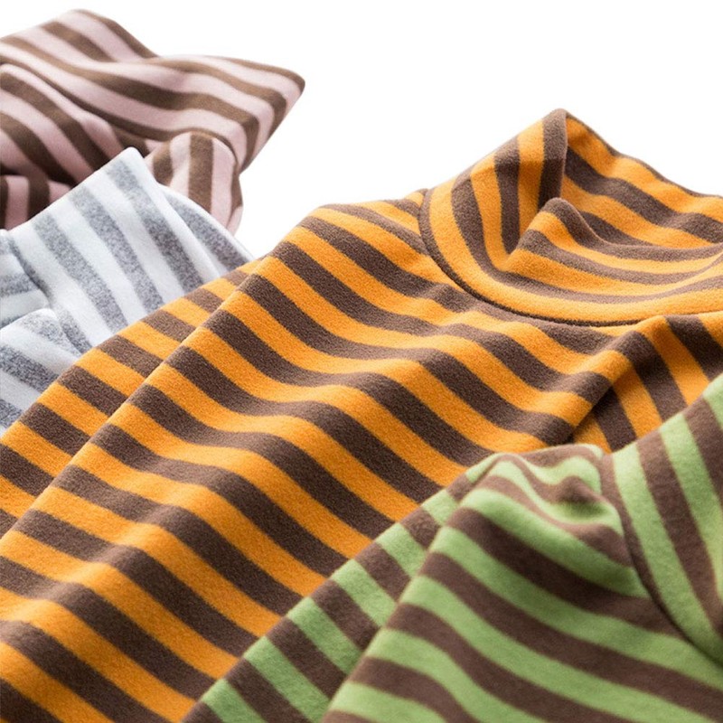JWWN Little Boys Girls Thermal Tops Kids Winter Undershirt Stripe