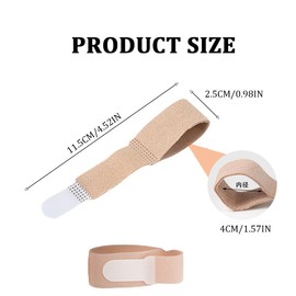 Pack of 12 Hammer Toe Separators, Hammer Toe Straps, Hammer Toe Correctors, Hammer Toe Correction, Claw Toe Correction, Toe Fixer, Toe Bandages for Correcting Hammer Toes