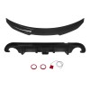 PEGAPARTS Gloss Black Rear Bumper Diffuser Trunk Spoiler w/LED For