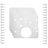 8 Pack Cabinet Hinge Repair Plate,Kitchen Cupboard Hinge Repair Kit