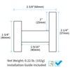 Angle Simple Bathroom Towel Hook 2 Pack, SUS 304 Stainless