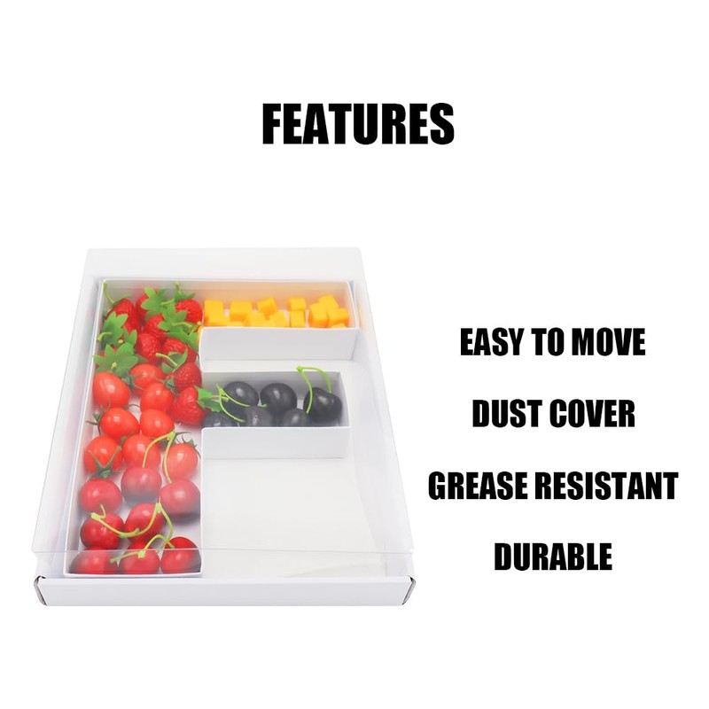 WENPACK 12" Fillable Cardboard Letter Shaped Box Clear Cover Candy