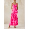 PRETTYGARDEN Maxi Dresses for Women 2025 Summer Tiered Floral Beach