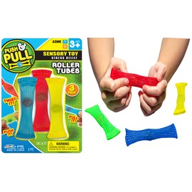 JA-RU Marble Mesh Fidget Toy (1 Fidget Pack) Small Stress-Anxiety Relief Sensory Finger Toy for Kids & Adult. Autism, ADD, ADHD, OCD Classroom Items. Soothing & Calming School Office Toy. 4790-1