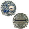 The Brave Bleed Blue Police Challenge Coin