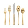 Cambridge Ellenore Gold 5-Piece Flatware Place Setting, 5 Count, No