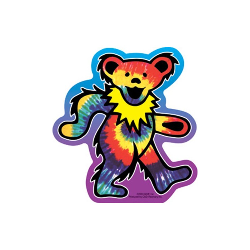 C&D Visionary Licenses Products Grateful Dead Tie Dye Bear Sticker
