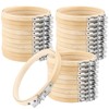 TAICHEUT 30Pcs 4 Inch Small Bamboo Embroidery Hoops, 10cm Mini