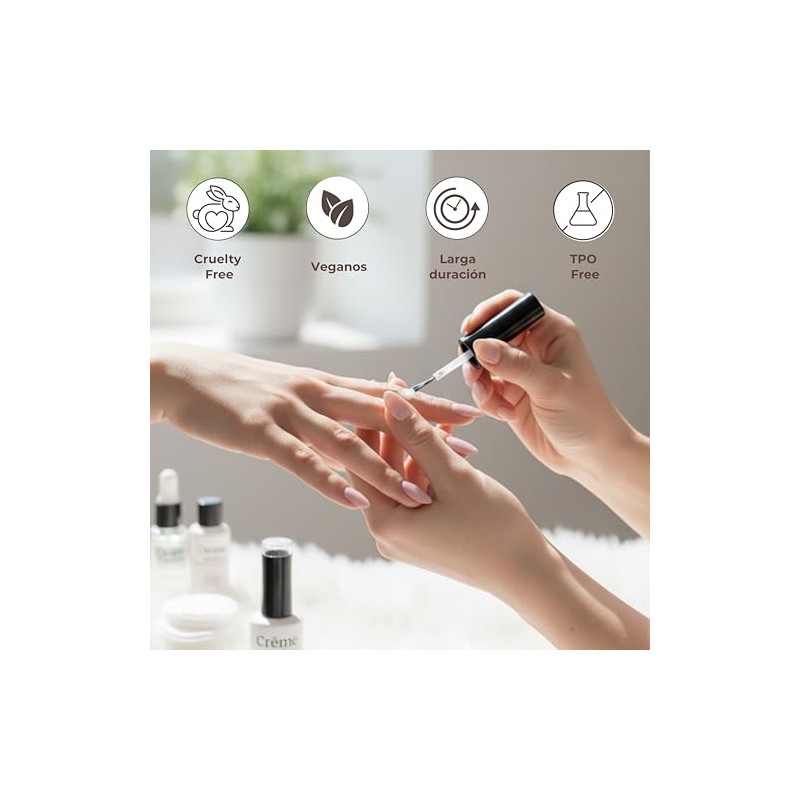 Top Coat Crme Nails Kit Avanzado de Esmaltes de Gel