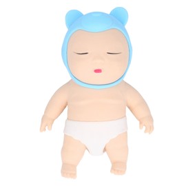 Squeeze Sand Doll Toy Stretch Sand Doll Squeeze Stress Deformable Anxiety Stress Relief Sensory Toy L Blue Hat