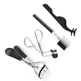 EIAKE 4PCS Eyelash Curler Tools Eyelashes Accessories beauty Makeup Tools Kits with Curling Eyelash Curler,Auxiliary Eyelash Trimmer,Eyebrow Comb and Eyelashes Tweezers Makeup Accessory for Ladies