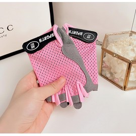 CXQRR Kids Sport Gloves, Kids Half Finger Gloves, Kids Boys Girls Cycling Gloves, Kids Fishing Gloves for Cycling Camping Fishing Outdoor Sports