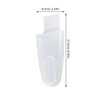 Yardwe Pruning Shears Storage Box 8.5 Inch Transparent Plastic Organizer