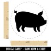 Pig Sideview Farm Animal Self-Inking Rubber Stamp Ink Stamper for