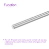 sourcing map 5 Pack M8x180mm Fully Threaded Rod 304 Stainless