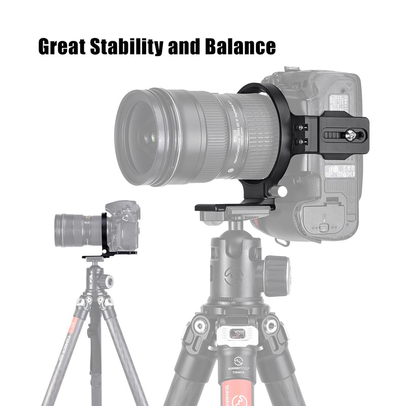 SUNWAYFOTO LS-75 75 mm Universal Swivel Cuff for DLSR Cameras,