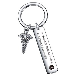 De&ai Paramedic gift for EMT keychain Paramedic Graduation gift Paramedic Christmas keychain Emergency Medical Gift nurse keychain Emergency Medical Technician Keychain