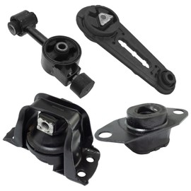 TRQ 4 Piece Engine & Transmission Motor Mount Kit Compatible with Nissan Versa Cube 1.8L