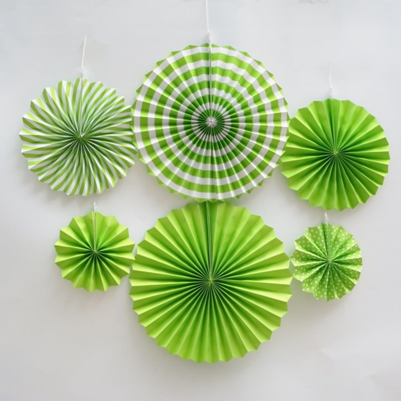 [Zixui] Green Easy to Use Multipurpose Paper Fan for Parties,