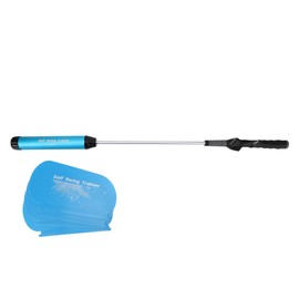 A361 Teenager Multifunction Wind Power Golf Swing Trainer Auxiliary Practicing ToolBlue