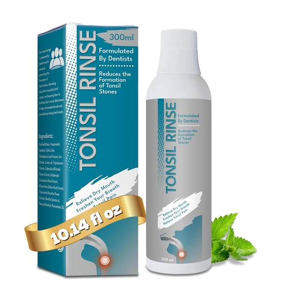 SmileWellness Tonsil Stone Remover, Oral Rinse Liquid to Soothe Tonsils