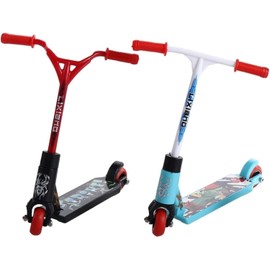 SquarezhenBo 2 Pcs Finger Scooter, Multi-Colored Finger Skateboards, Simulation Mini Scooter Finger Toy With Removable Wheels, Finger Training,Scooter For Party Favors Skateboards