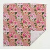S4Sassy Pink Stripe & Ranunculus Floral Cotton Napkin Printed Everyday