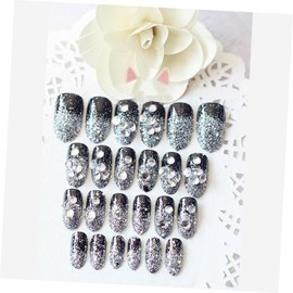 FOMIYES Pcs Round Fake Nails Women Girls Diy False Nails Tips No Odor Full Coverage Art Accessories Safe Painting Experience