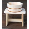 Fujihinoki cypress wood wooden bowl for bathroom Hinoki bath /