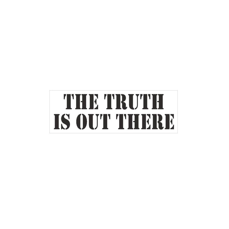 Generic The Truth is Out There Bumper Sticker D418 UFO