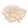 Wooden Scrabble Tiles, 100pcs Scrabble Tiles Letters Alphabet Wooden Pieces