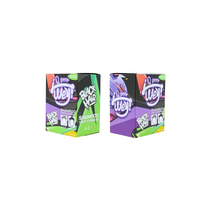 Tinte Shampoo Express Orgániconatural 10pz Cabello Negro Negro