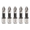 HARFINGTON 5pcs Impact Phillips Screwdriver Bit PH2 (#2) Anti Slip