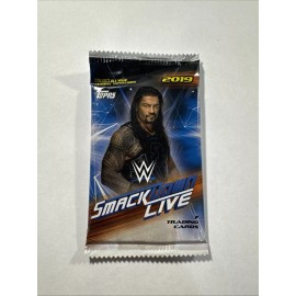 Topps (1) 2019 Topps WWE Smackdown Live Factory Sealed Pack - 7 Cards Per Pack