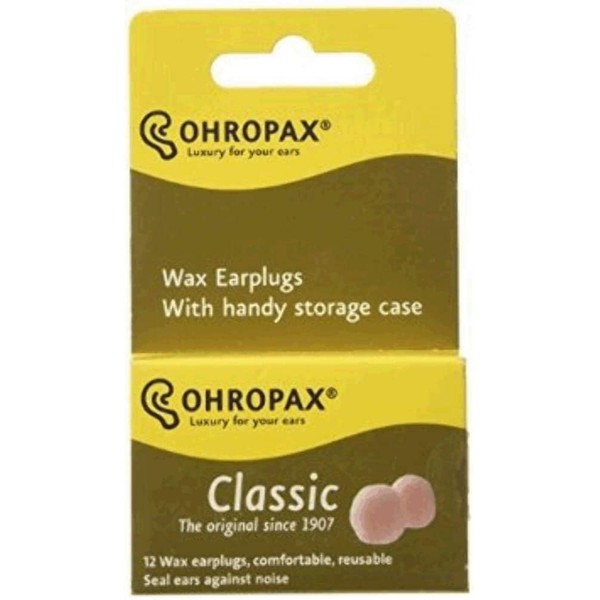 Ohropax Wax Ear Plugs, 12 Plug