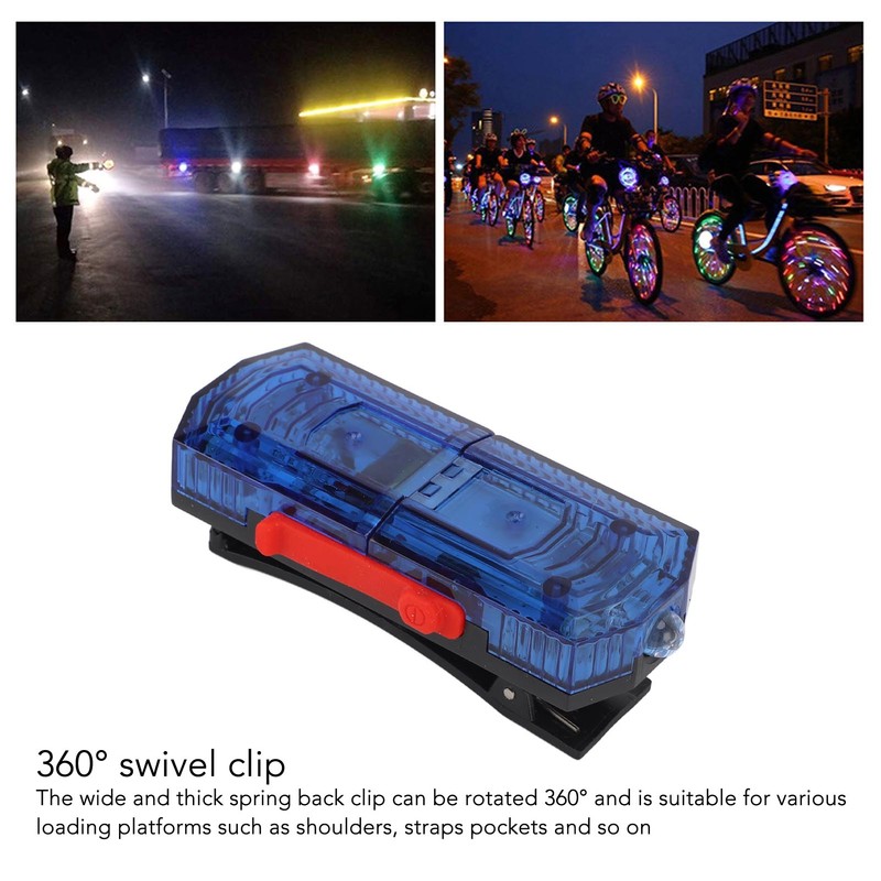 Shoulder Clip Light Rechargeable 500mAh LED High Brightness Auto On