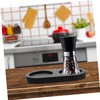 Alipis Black Wooden Salt and Pepper Mill Tray, Pepper Mill