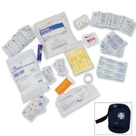 Elite Camping First Aid Kit/Blue w/belt loops