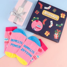 Jeasona Gift Girl 10 Years Birthday Gift for Girls 10 Birthday Gifts 10 Years Birthday Gifts for 10 Year Old 10th Birthday Socks 35-38, Multicoloured - 10 Years Girls, 35 - 38