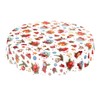 ANRO Oilcloth Tablecloth Oilcloth Tablecloth Christmas Baubles Festival Celebration Round