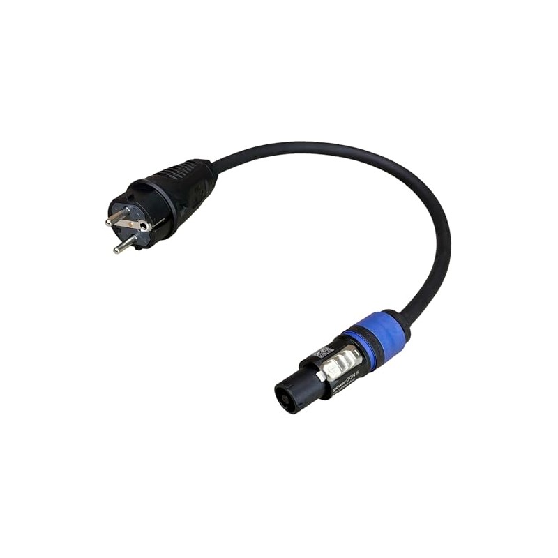 NWP Power Cable 0.5 m powerCON Blue to 230 V