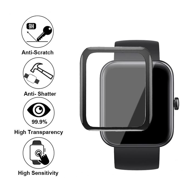 3D Screen protectors Compatible with IDW25 1.83” KALINCO Smart Watch,