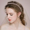 Pack of 5 Crystal Side Hair Bands, Crystal Rhinestone Headbands,