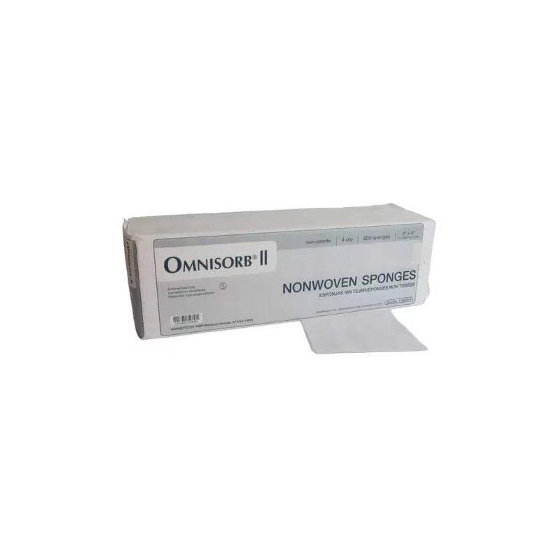 Omnisorb Esponja Omnisorb Faciales 4x4 (10x10 Cm) Con 200 Piezas